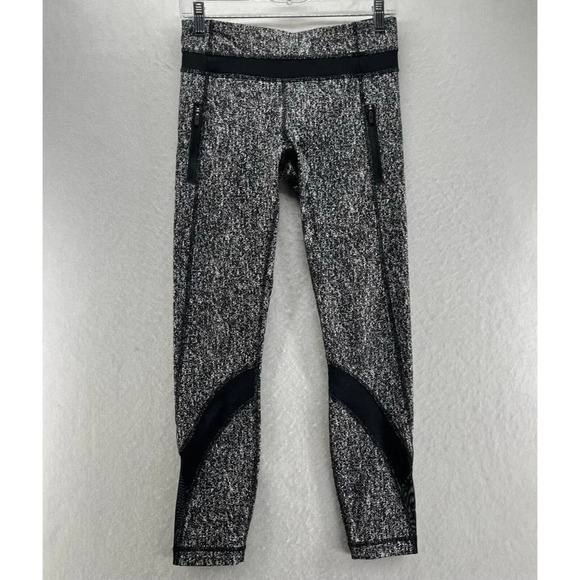 Lululemon Pants - Lululemon Leggings Women Sz 6 Run Inspire Crop II Pull On Stretch Workout Gray